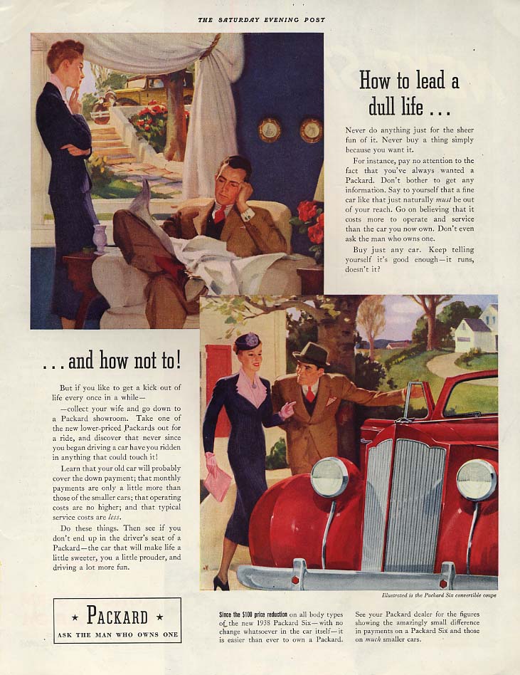 How to lead a dull life and how not to! Packard Six Convertible Coupe ...