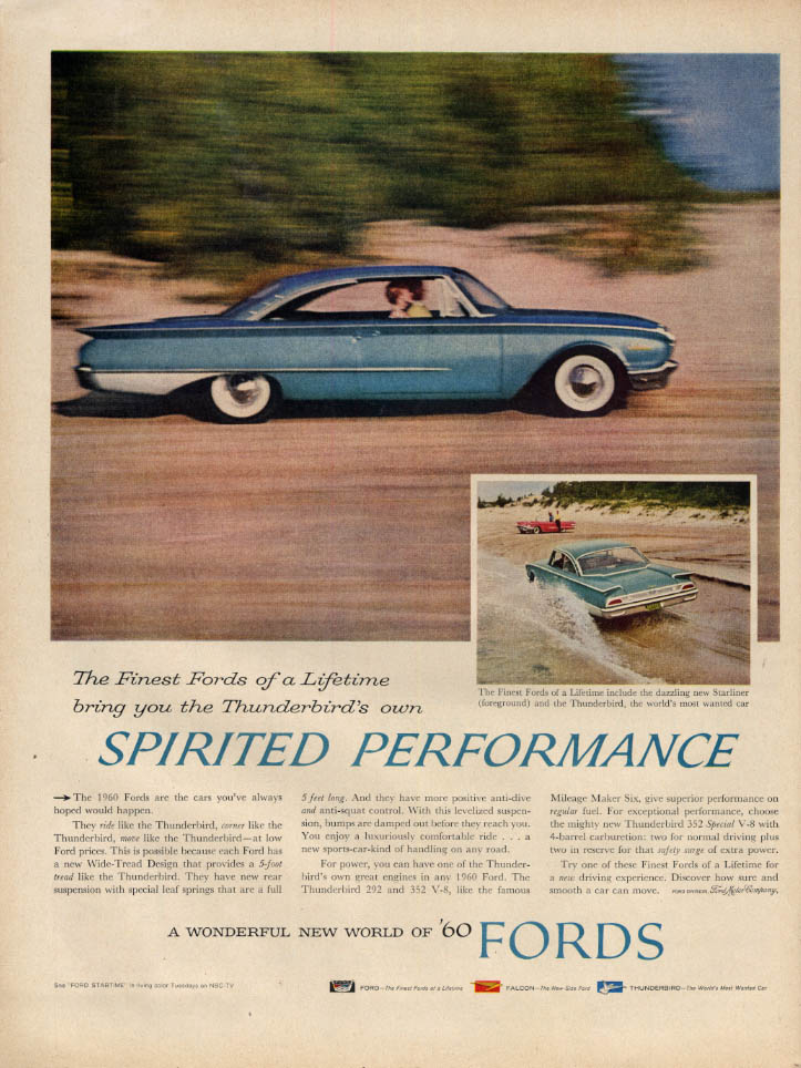 Spirited Performance - Ford Starliner 2-door hardtop ad 1960 L