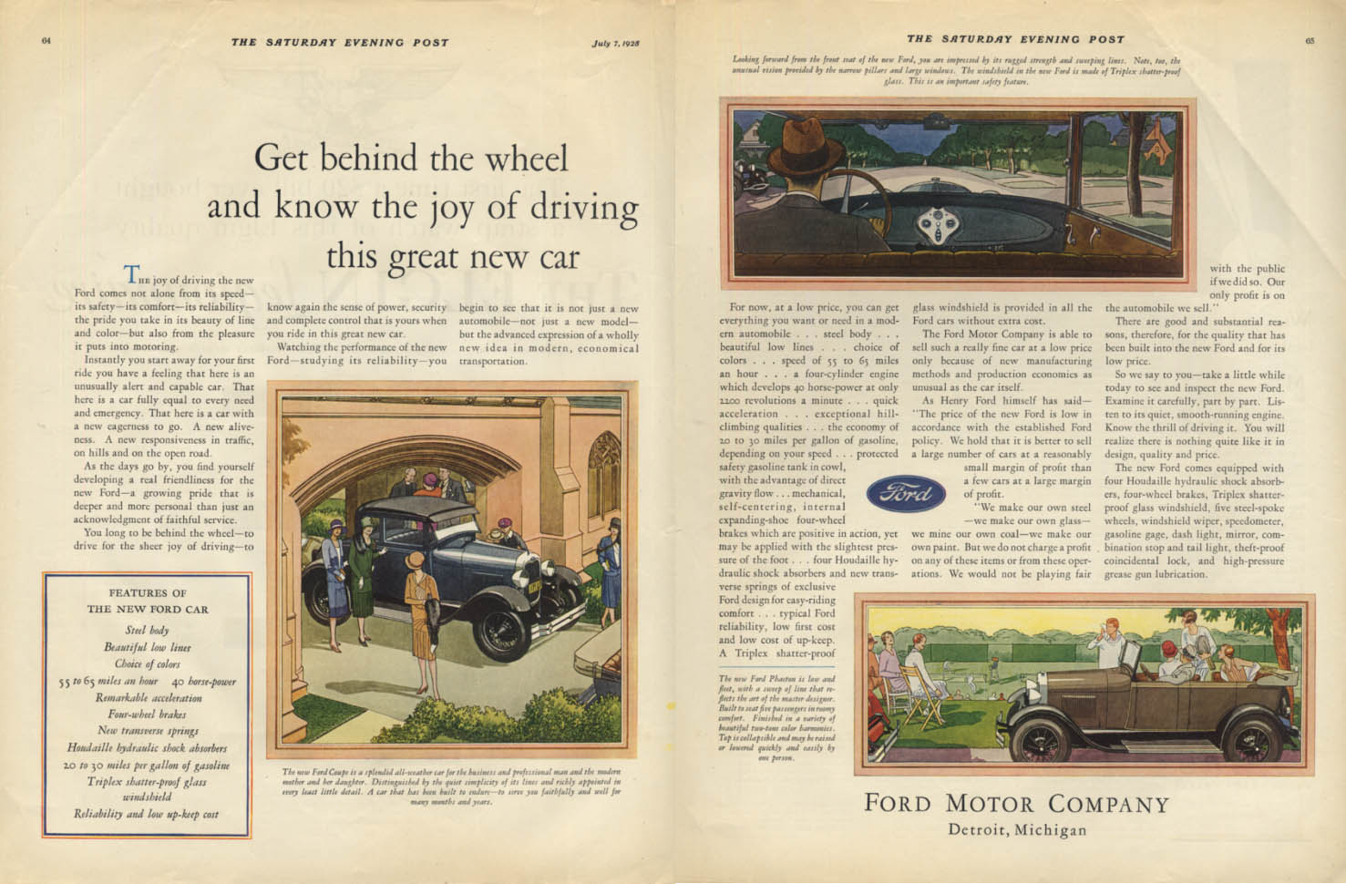 Get behind the wheel & know the joy of the Ford Model A Coupe & Phaeton ...