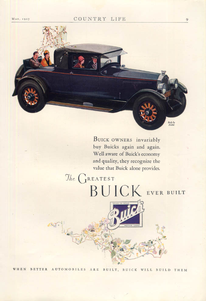 Well aware of economy & quality: Buick Rumble seat Cabriolet Coupe ad ...