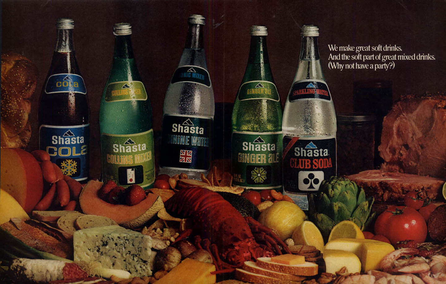 We make great soft drinks & the soft part of great mixed drinks Shasta ...