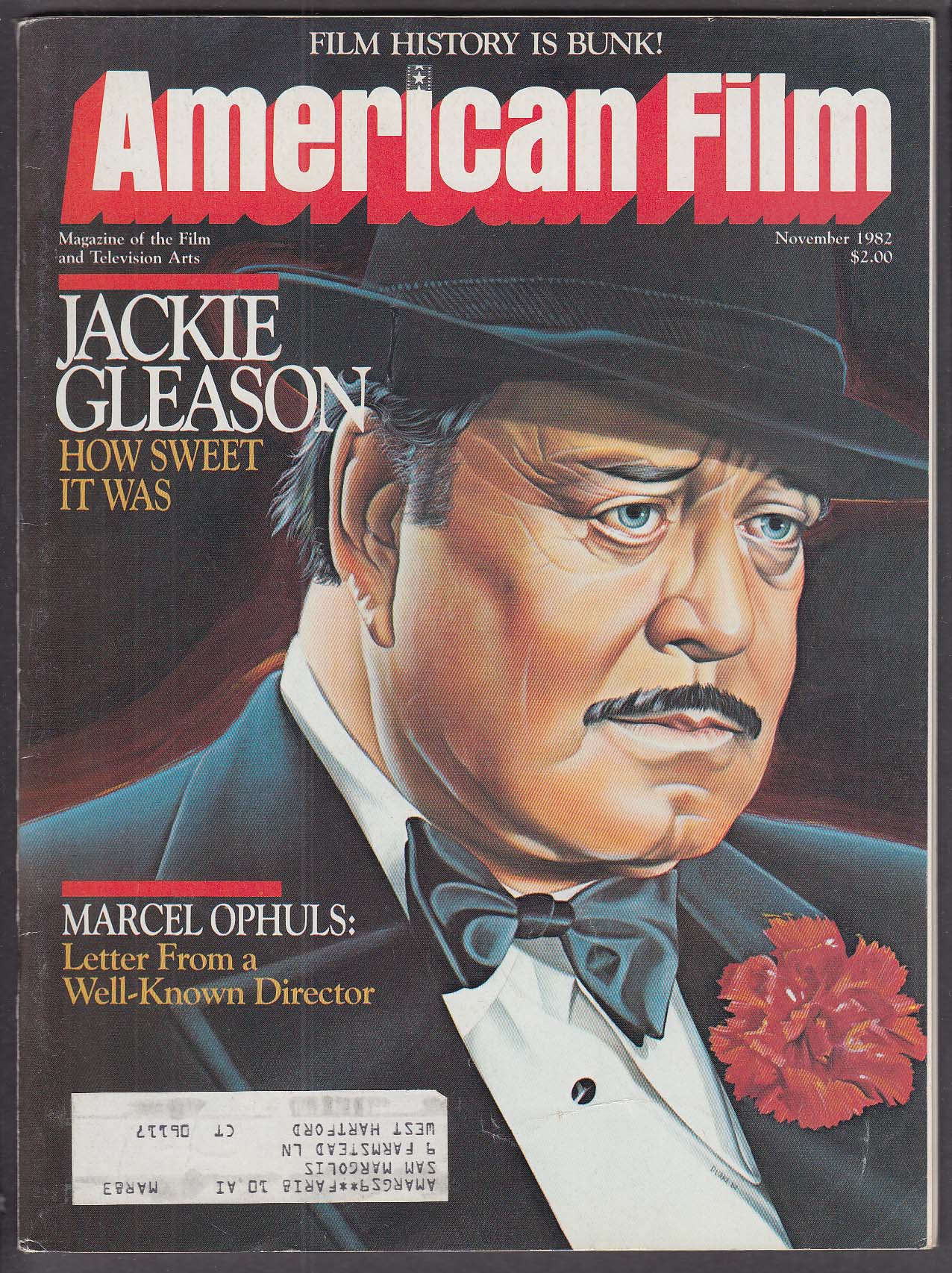 AMERICAN FILM Jackie Gleason, Marcel Ophuls 11 1982