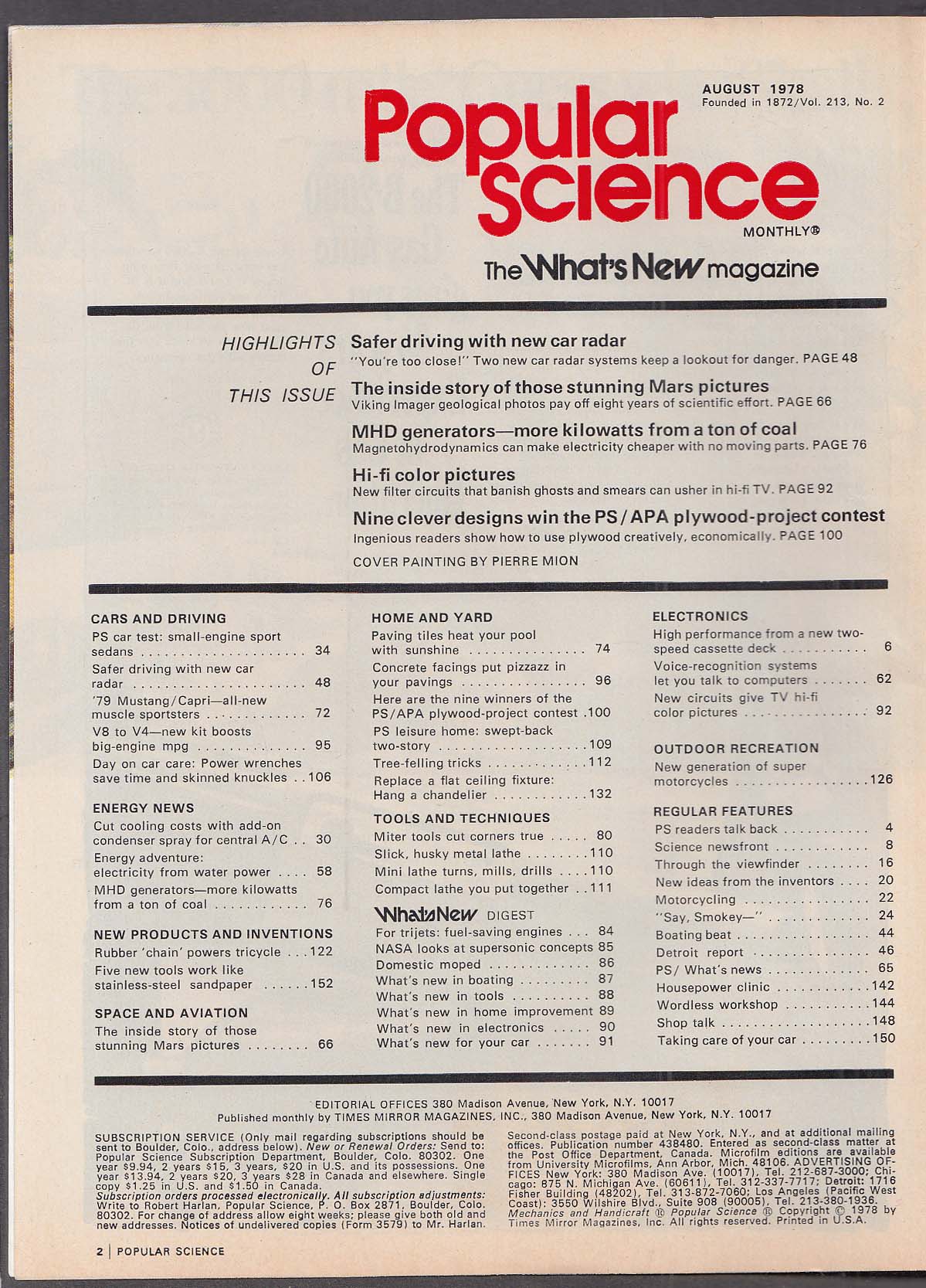 POPULAR SCIENCE 1978 Ford Futura Buick Skyhawk Pontiac Sunbird tests 8 1978