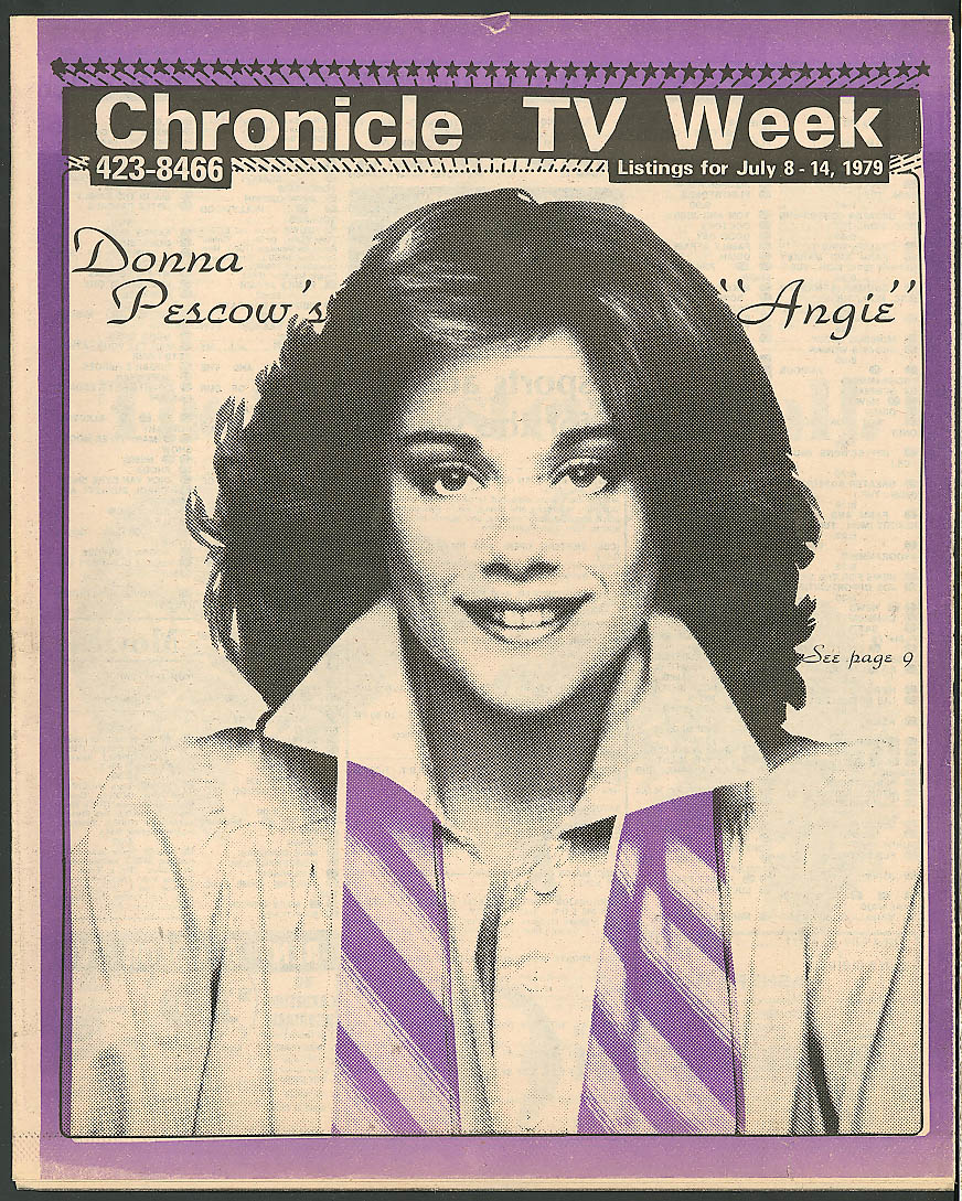 CHRONICLE TV WEEK Donna Pescow Angie ++ 7/8 1979