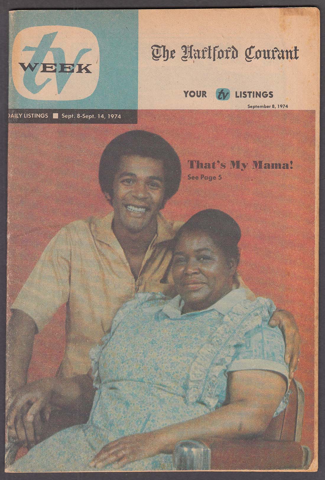 TV WEEK Clifton Davis Theresa Merritt That's My Mama Hartford Courant 9 ...