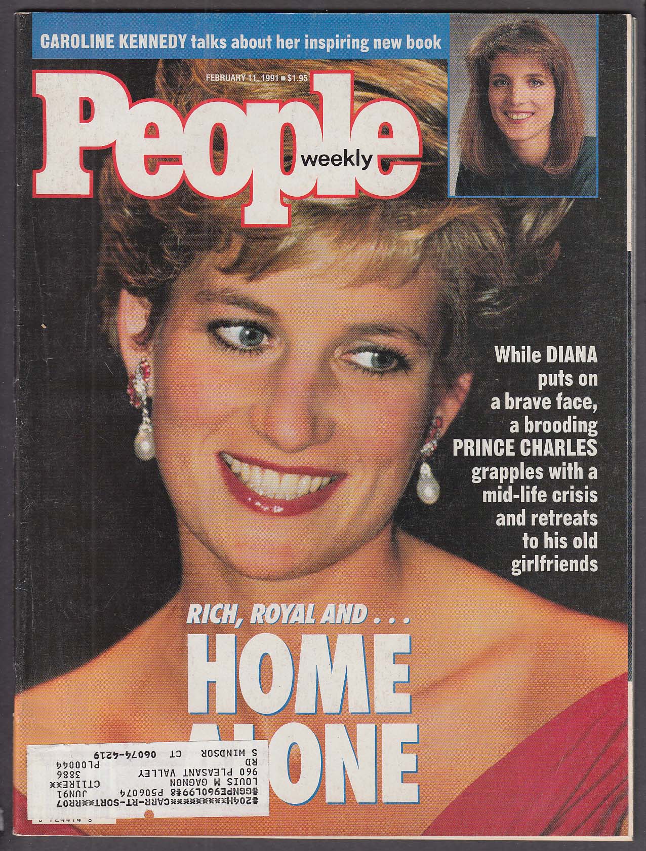 PEOPLE Princess Diana Caroline Kennedy 2/11 1991