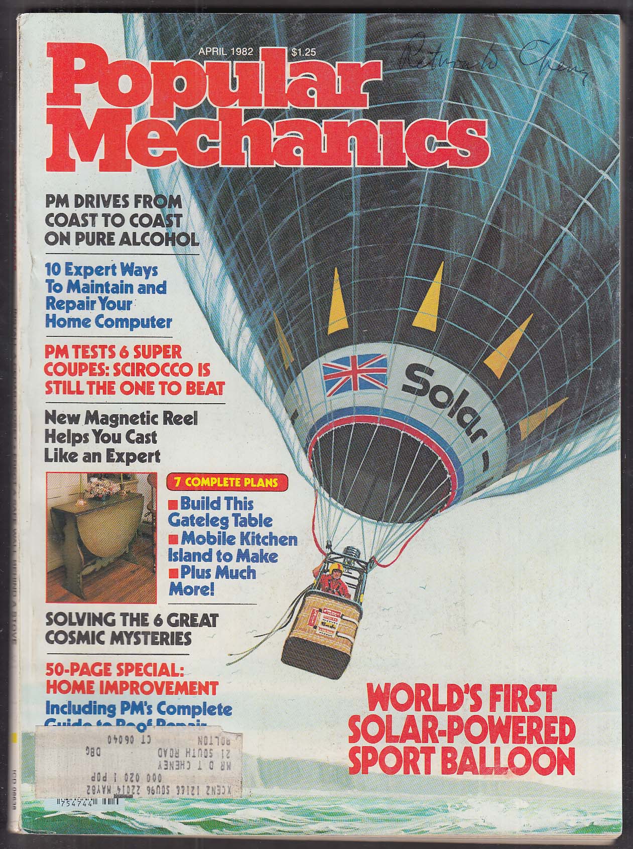 POPULAR MECHANICS Solar-Power Balloon Scirocco vs super coupes ++ 4 1982