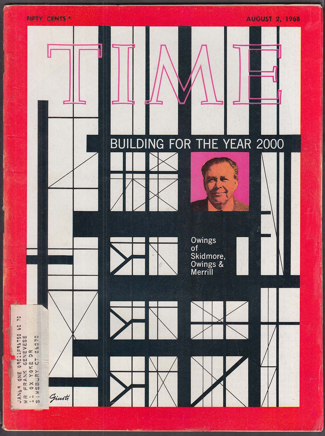 TIME Architecture 2000 Skidmore Owings & Merrill 8/2 1968