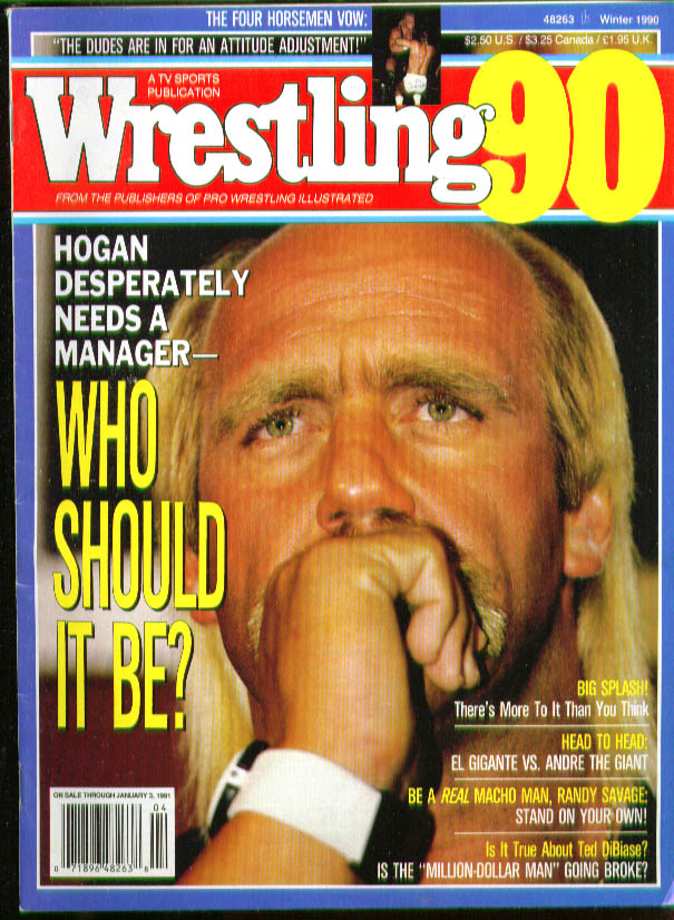 WRESTLING 90 Hulk Hogan Gigante v Andre Savage Winter 1990