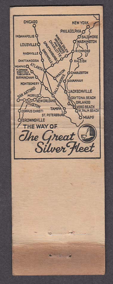 Wright Engines Power Eastern Air Lines Great Silver Fleet matchcover