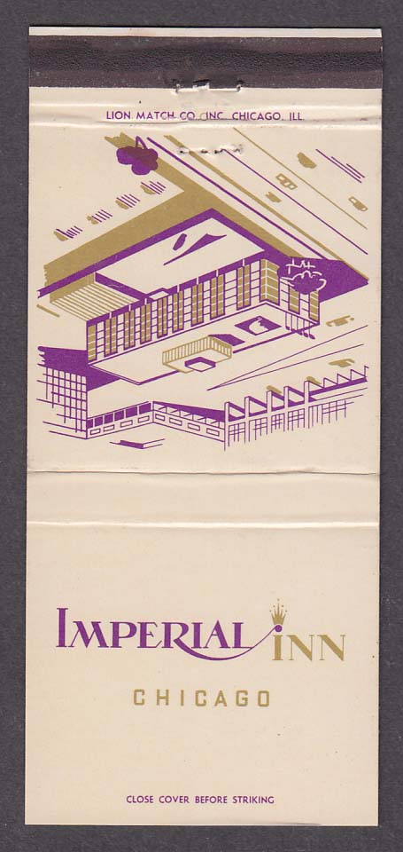 Imperial Inn Congress Expressway Canal St Chicago IL matchcover