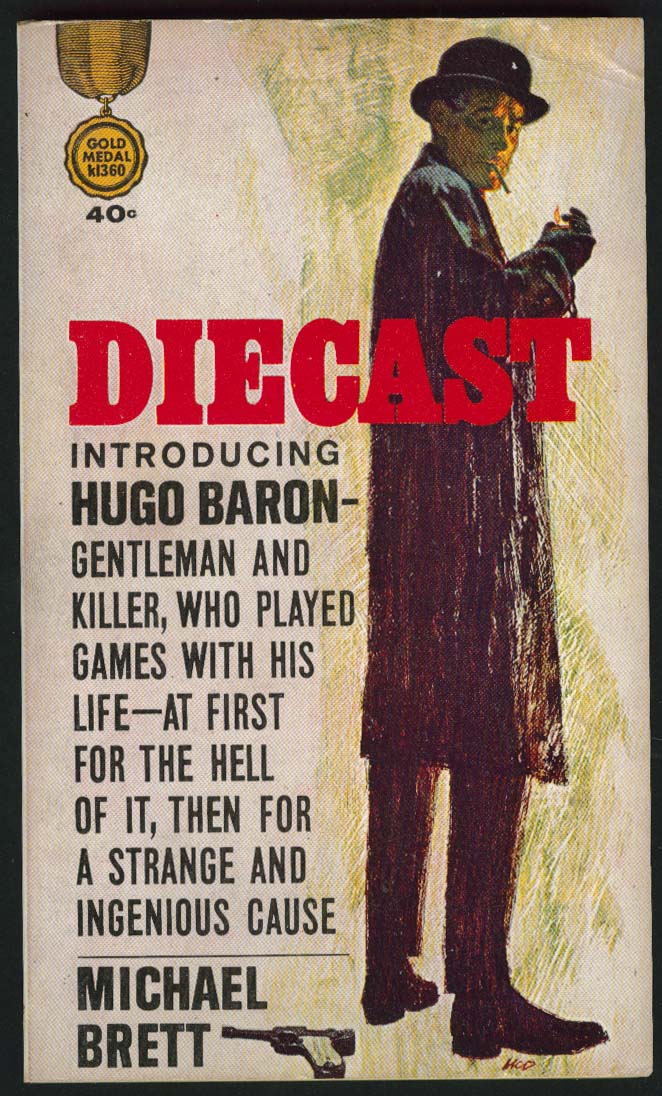 Michael Brett: Diecast PBO 1st ed 1963 cover art by McD