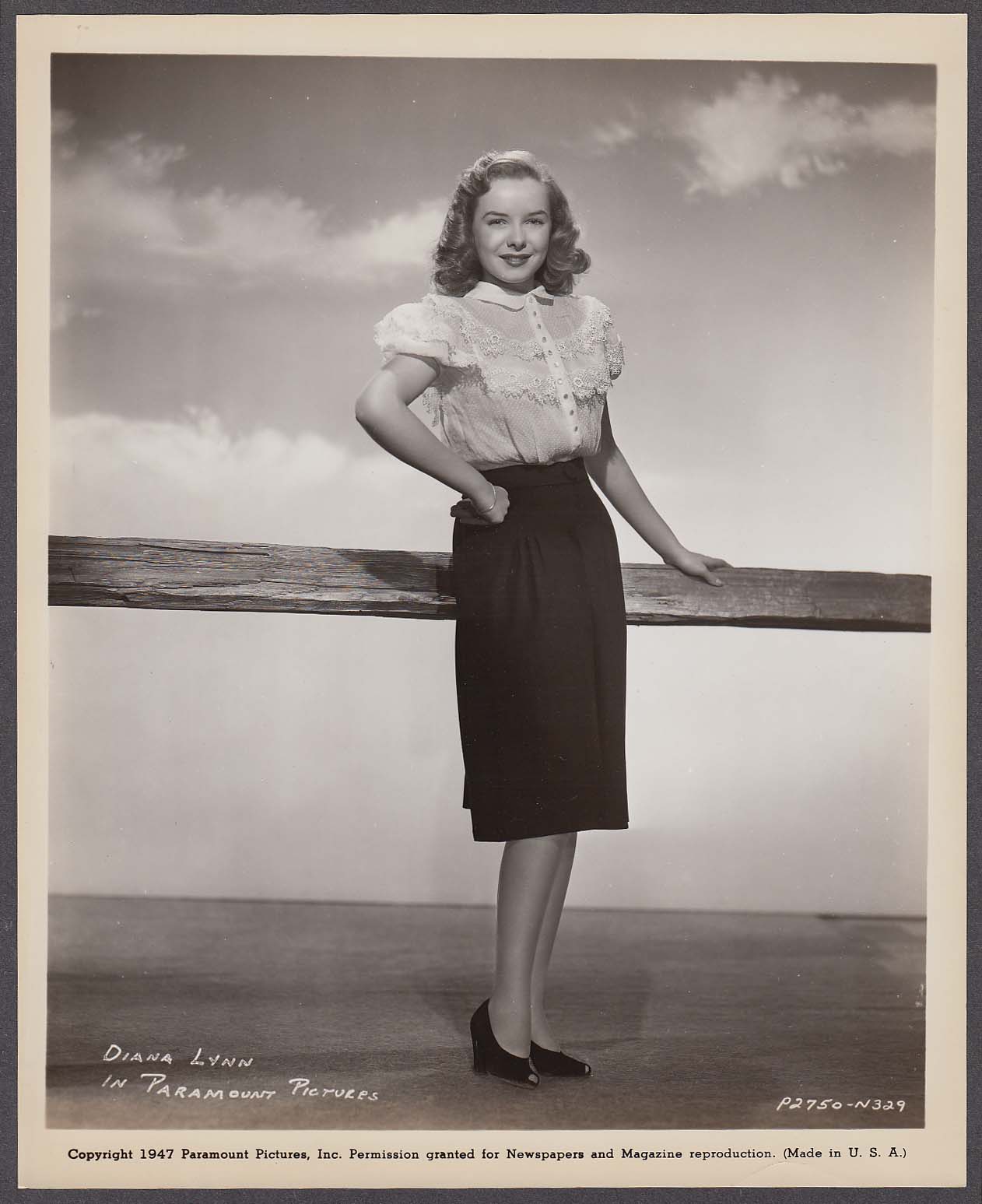 Diana Lynn Paramount Pictures 8x10 photo 1947 #4