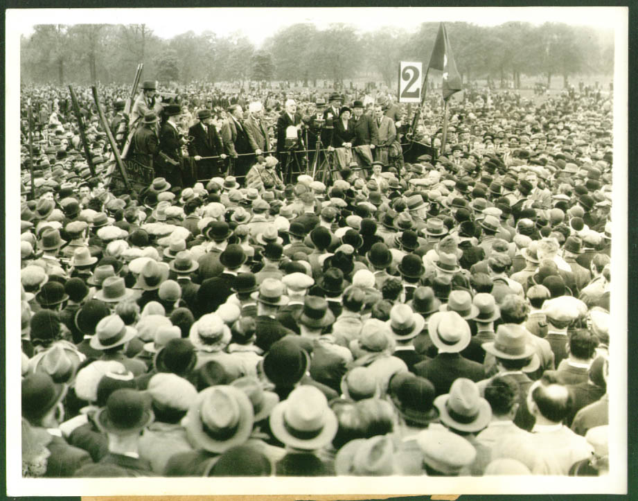 British Labor Protests Hitlerism AP photo London 1933