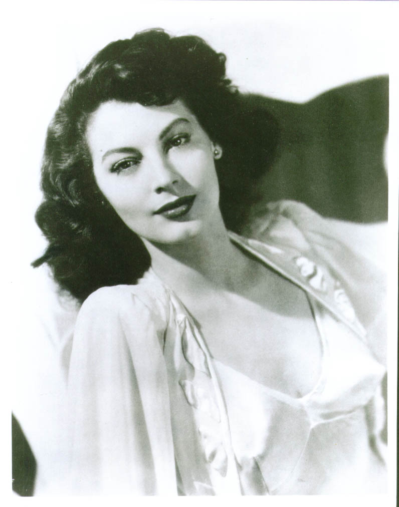 Ava Gardner in pajamas publicity 8x10 1940s