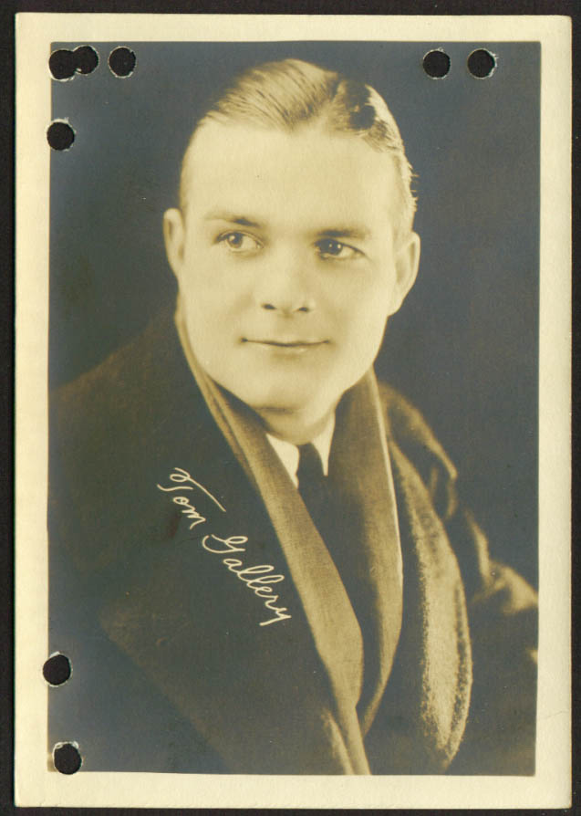 Tom Gallery film actor 1930s 5x7 1897-1993