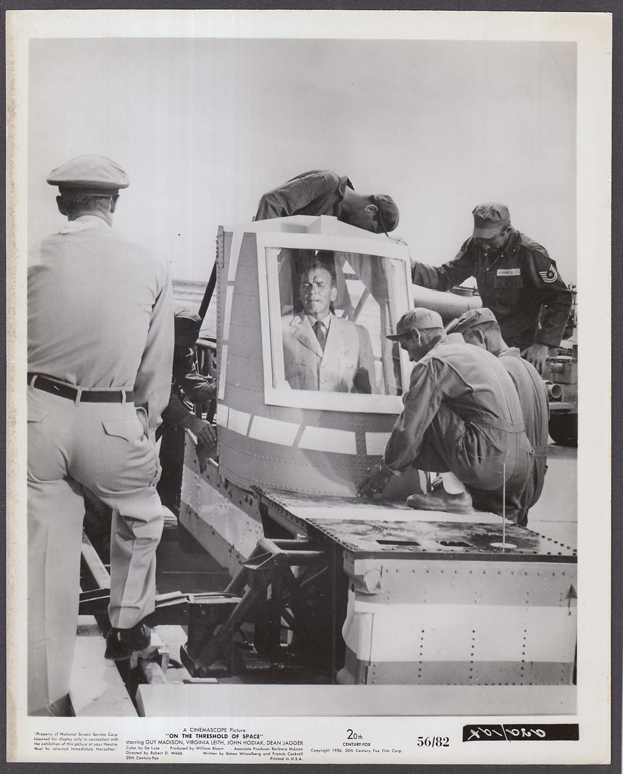 Walter Coy in USAF test chamber On the Threshold of Space 8x10 photo 1956