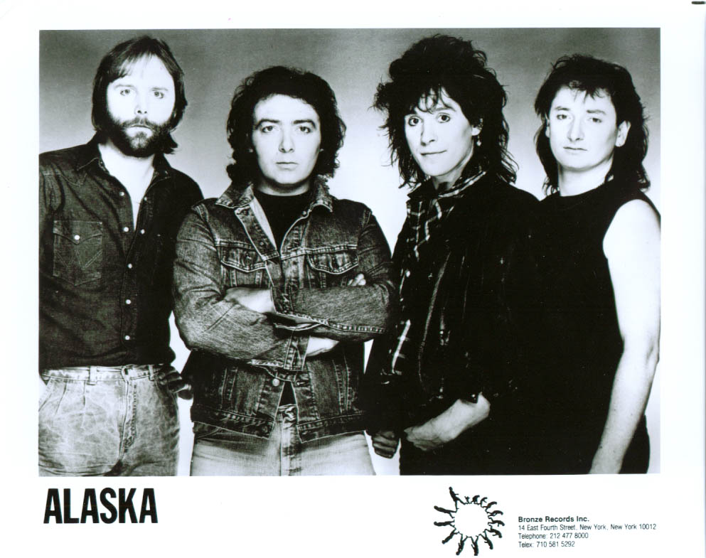 Rock group Alaska on Bronze Records publicity 8x10