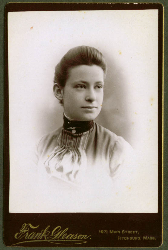 Ellie H [Mrs Charles] Clark Cushing Academy cabinet