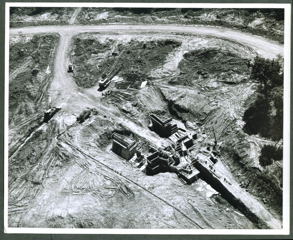 Eastern Rock Oriskany Falls NY aerial photo 1950s