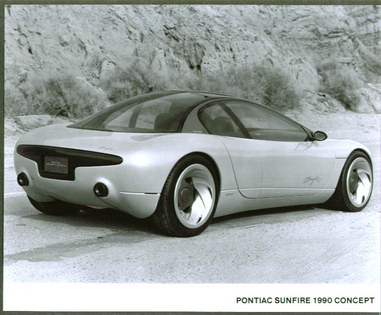 1990 Pontiac Sunfire Concept Car 8x10 prototype pic 3