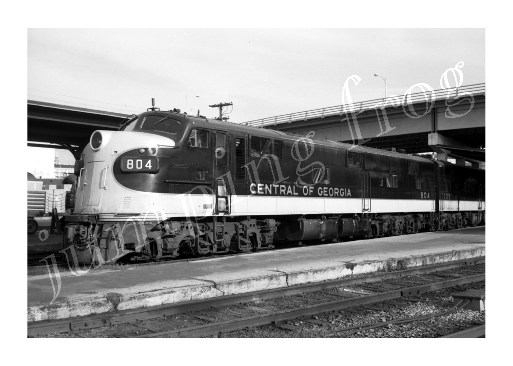 Central of Georgia diesel locomotive #804 5x7