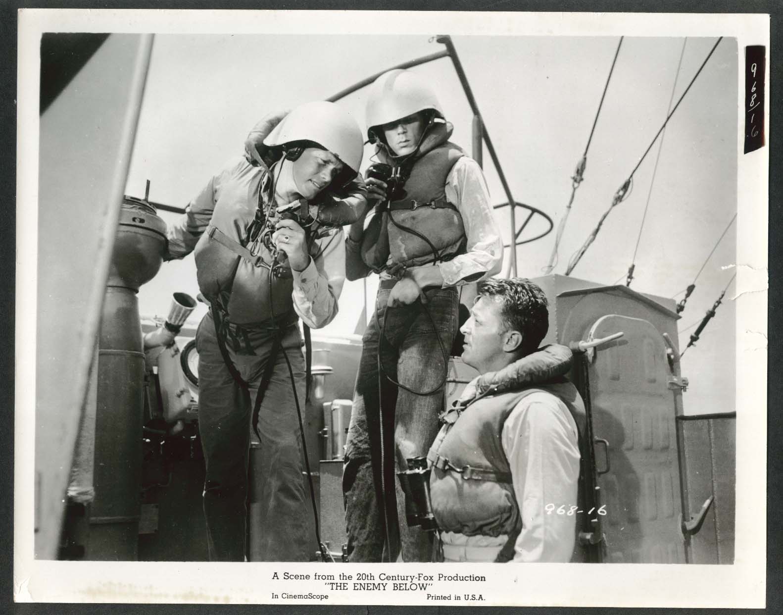 The Enemy Below 8x10 photograph 1957 #16 Robert Mitchum