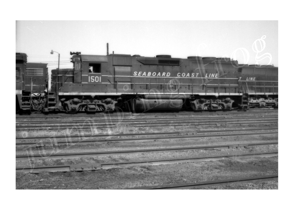 Seaboard Coast Line Railroad diesel locomotive #1501 5x7