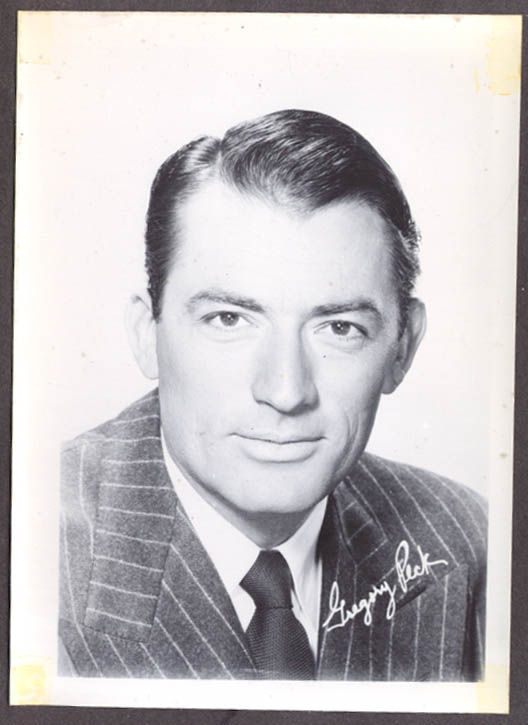 Actor Gregory Peck studio 5x7 head shot