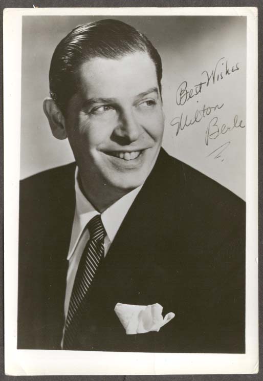 TV Comedian Milton Berle 5x7 photo facsimile autograph