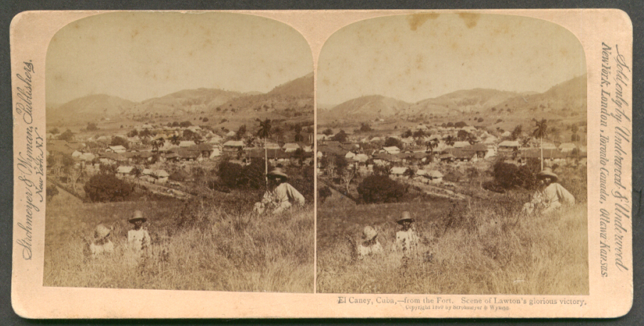 Where Gen Lawton Won El Caney Cuba Stereoview 1899