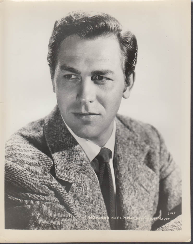 Actor Howard Keel MGM studio head shot 8x10