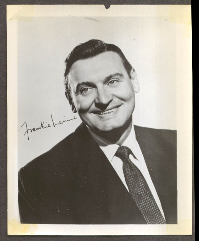 Singer Frankie Laine Studio Fan Club Snapshot 1950s