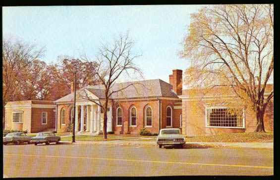 Mary Cheney Library Manchester CT card 1960s