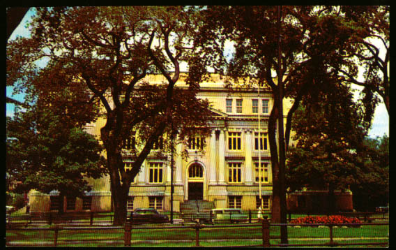 Classical High School Lynn MA postcard 1950s