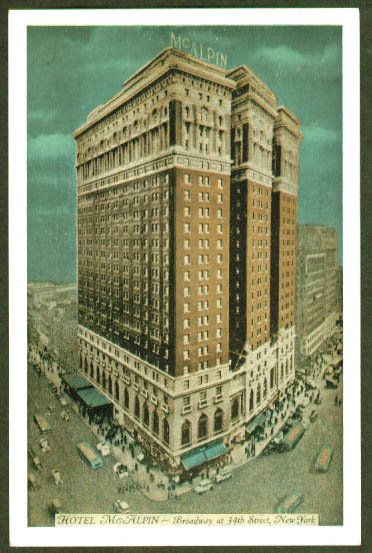 Hotel McAlpin New York City postcard 1930s