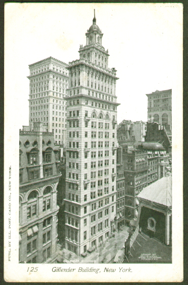 Gillender Building New York City undivided back postcard 1900s