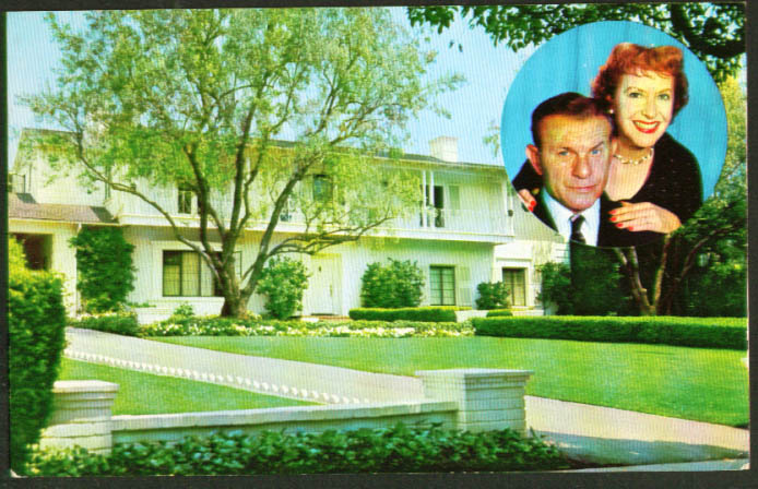 Burns & Allen Home Beverly Hills CA postcard 1950s