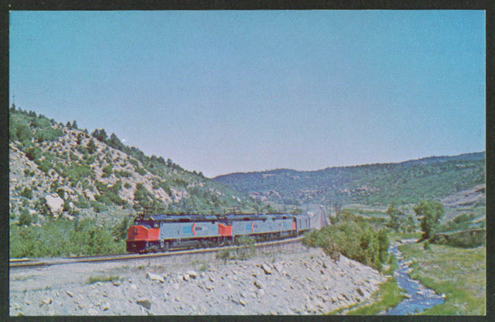 Amtrak Super Chief at Gallinas CO postcard 1973