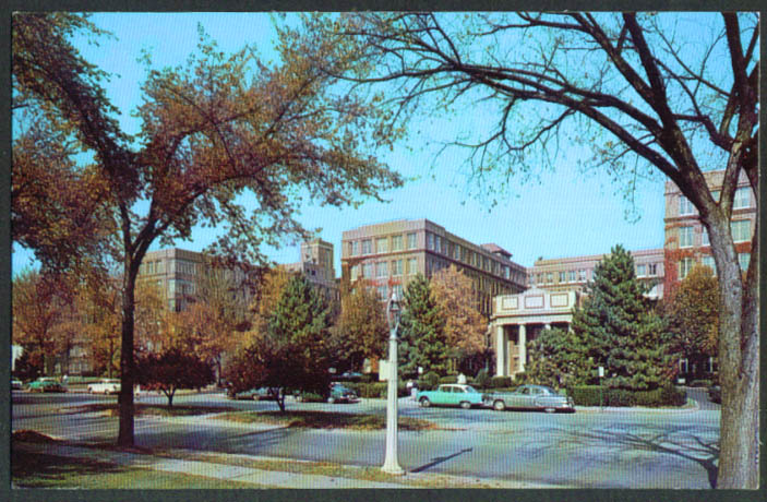 Strong Memorial Hospital Rochester NY postcard 1950s