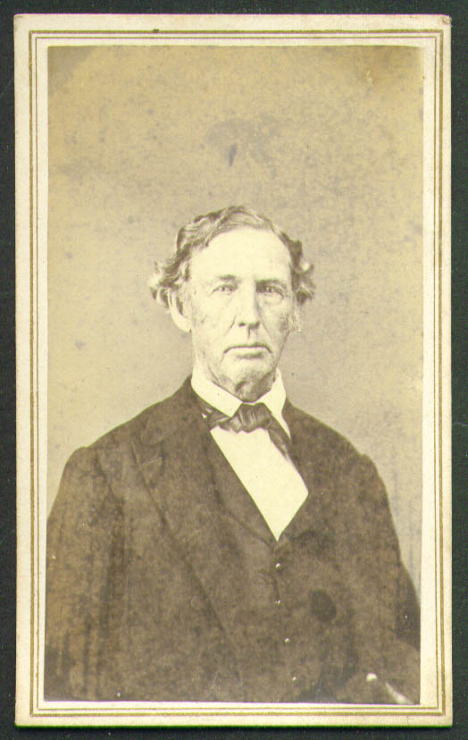 Older big-eared man CDV by H W Boozer Ionia MI 1864