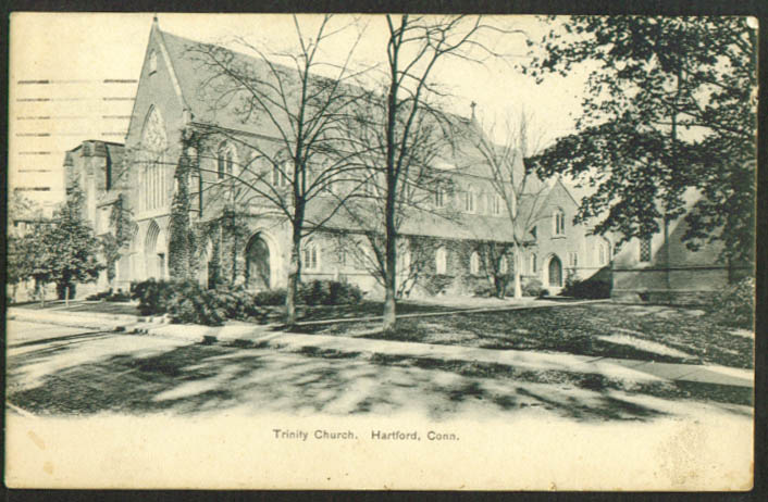 Trinity Church at Hartford CT postcard 1923