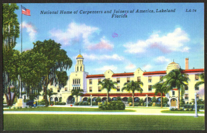 Carpenters & Joiners Home Lakeland FL postcard 1930s