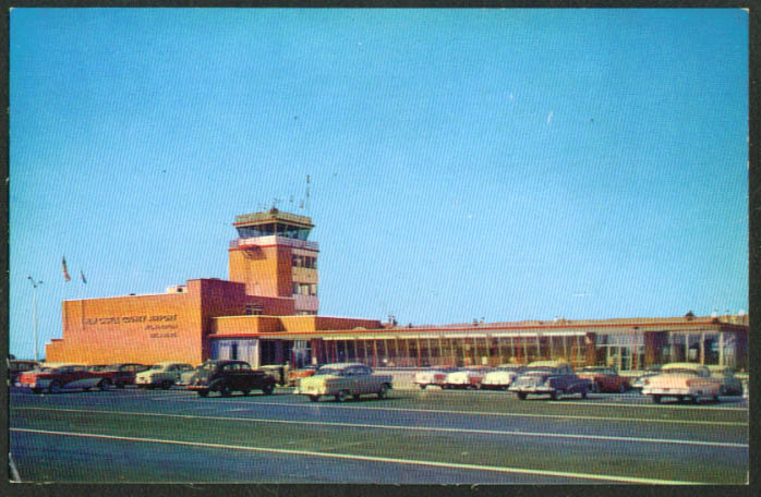 Terminal Building New Castle County Airport DE postcard 1950s