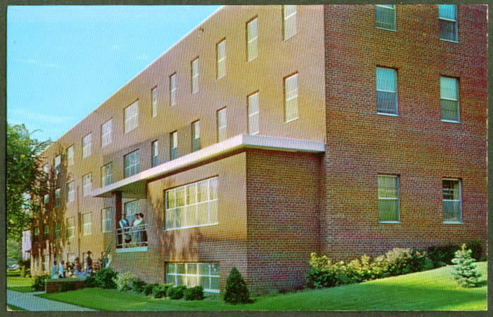 Women's Dorm Augsburg College Minneapolis postcard 1950s