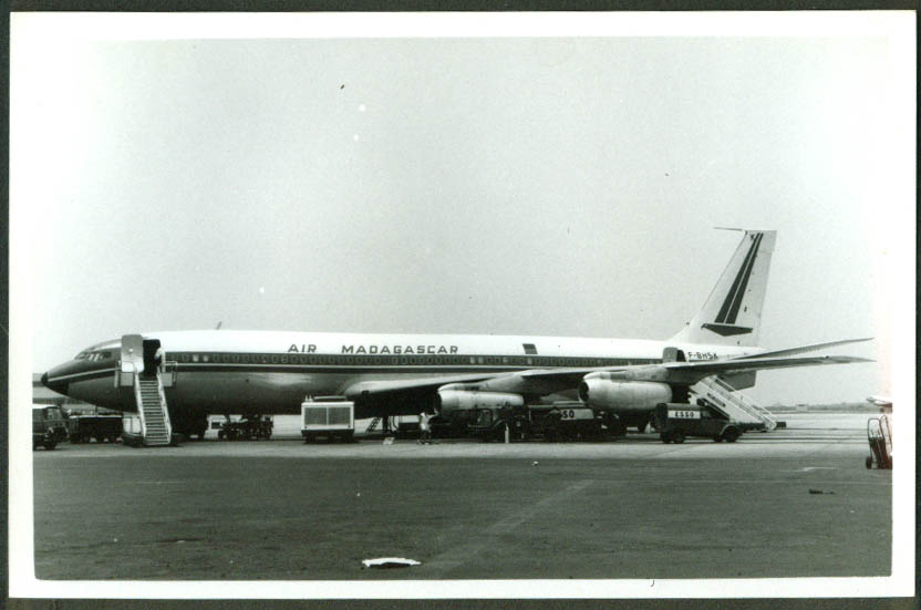 Air Madagascar Boeing 707B Intercontinental F-BHSK tarmac photo 1960s