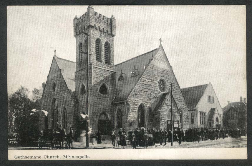 Gethsemane Church Minneapolis MN postcard 1910s