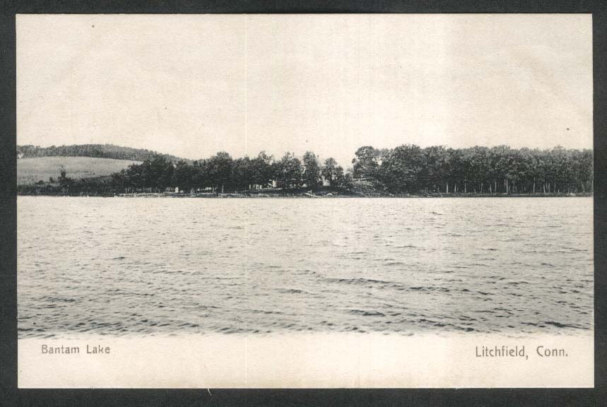 Bantam Lake Litchfield CT postcard 1910s