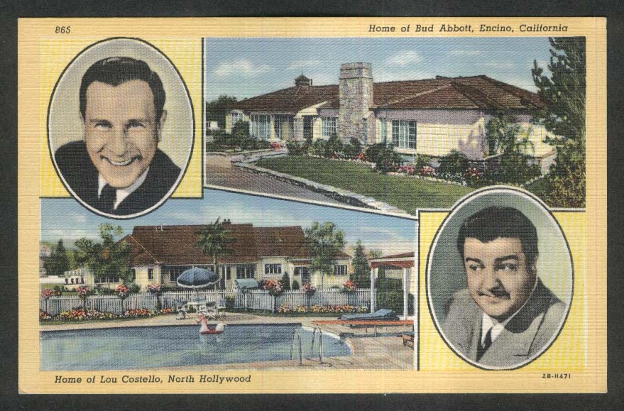 Homes of Bud Abbott (Encino) & Lou Costello (North Hollywood) CA ...