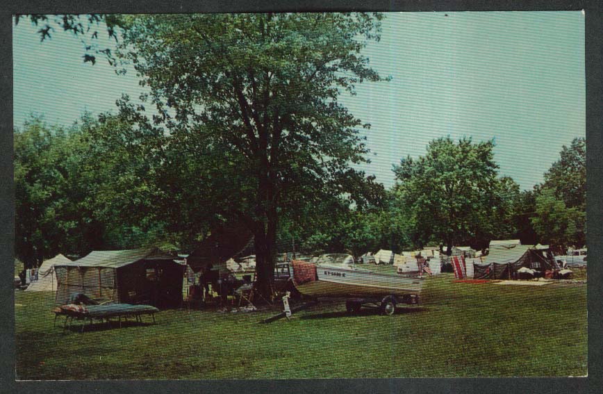 Kentucky Dam Village State Park Gilbertsville KY postcard 1950s